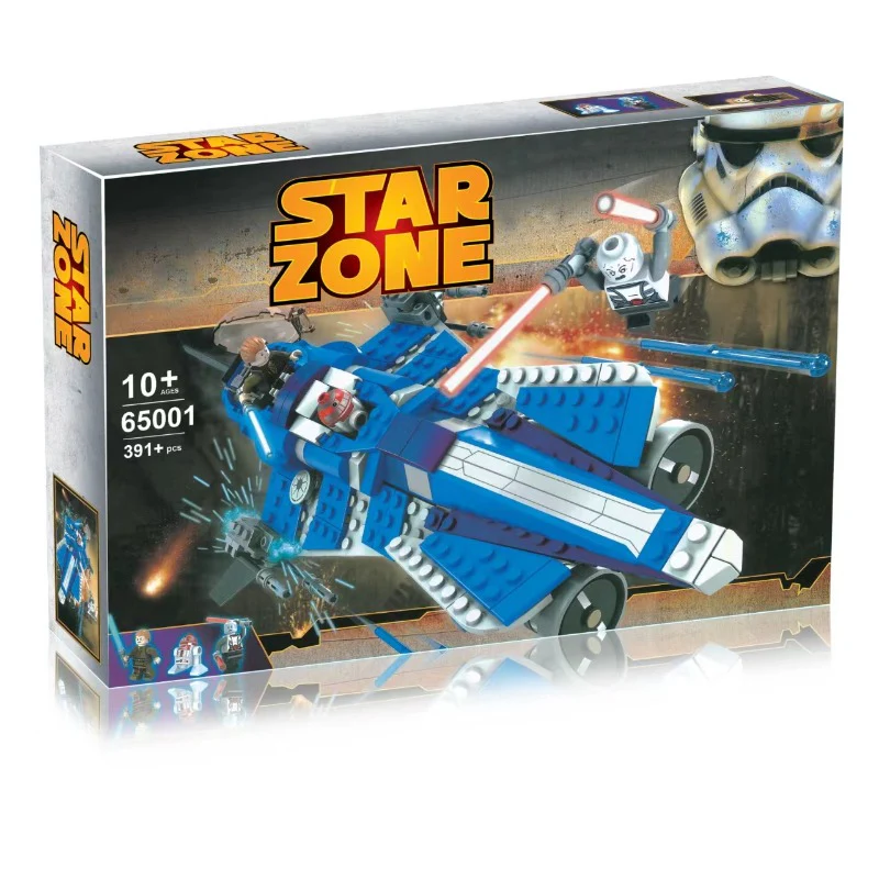391pcs 65001 Anakin’s Custom Jedi Starfighter - Image 2