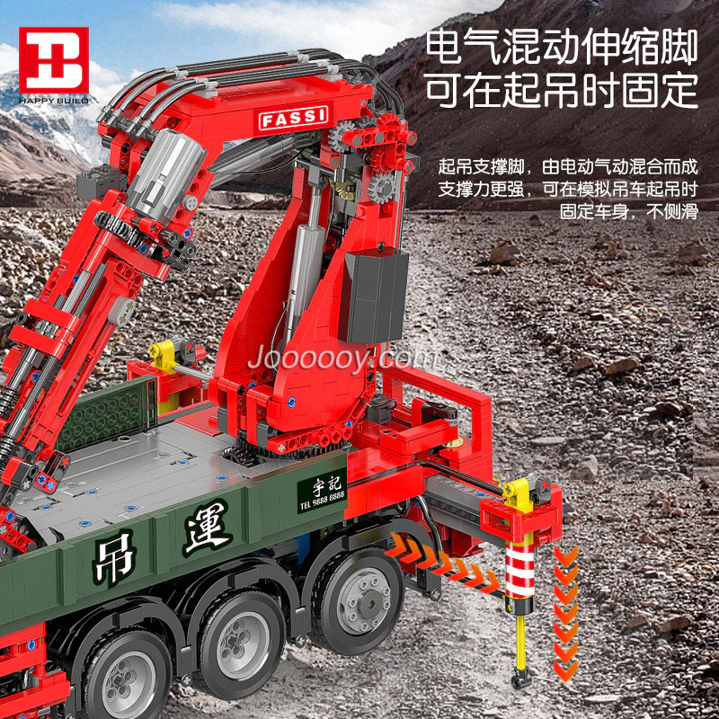 3925PCS YC-GC008 X-Tech：Scania Crane Lorry - Image 3