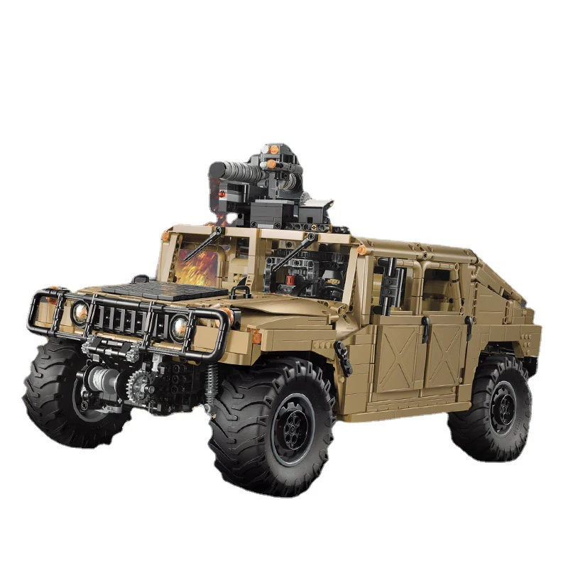 3935PCS CaDA C61036 1:8 HUMVEE Off-Road Vehicle - Image 7