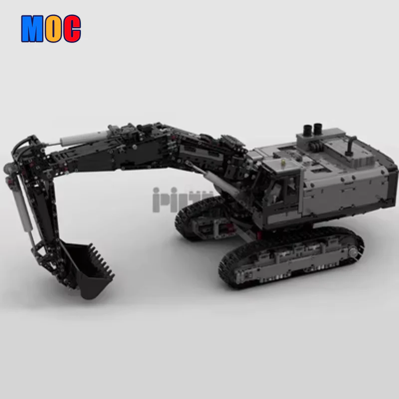 3944pcs MOC43636 Electric Remote Control Model Assembly for Excavator Engineering Vehicle - Image 10