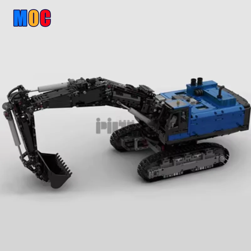 3944pcs MOC43636 Electric Remote Control Model Assembly for Excavator Engineering Vehicle - Image 11