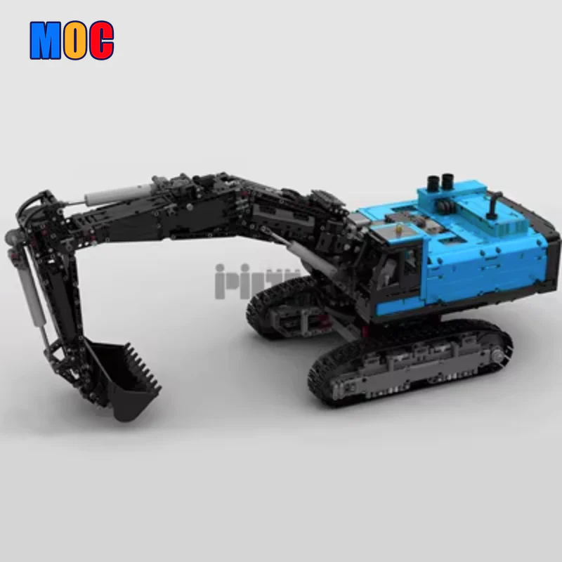 3944pcs MOC43636 Electric Remote Control Model Assembly for Excavator Engineering Vehicle - Image 12