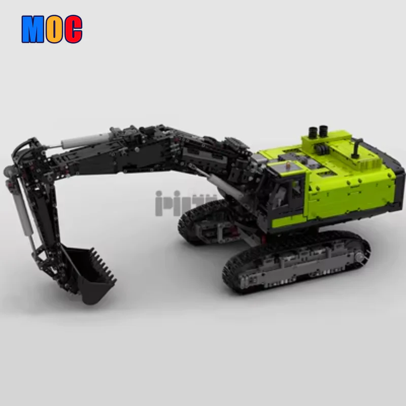 3944pcs MOC43636 Electric Remote Control Model Assembly for Excavator Engineering Vehicle - Image 13