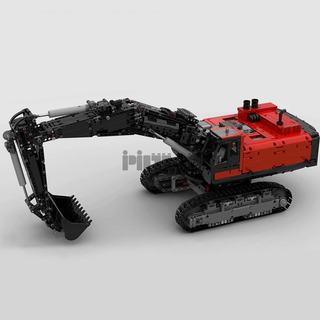 3944pcs MOC43636 Electric Remote Control Model Assembly for Excavator Engineering Vehicle - Image 17