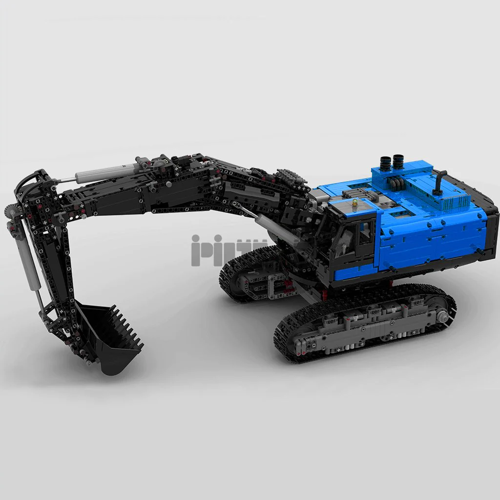 3944pcs MOC43636 Electric Remote Control Model Assembly for Excavator Engineering Vehicle - Image 19