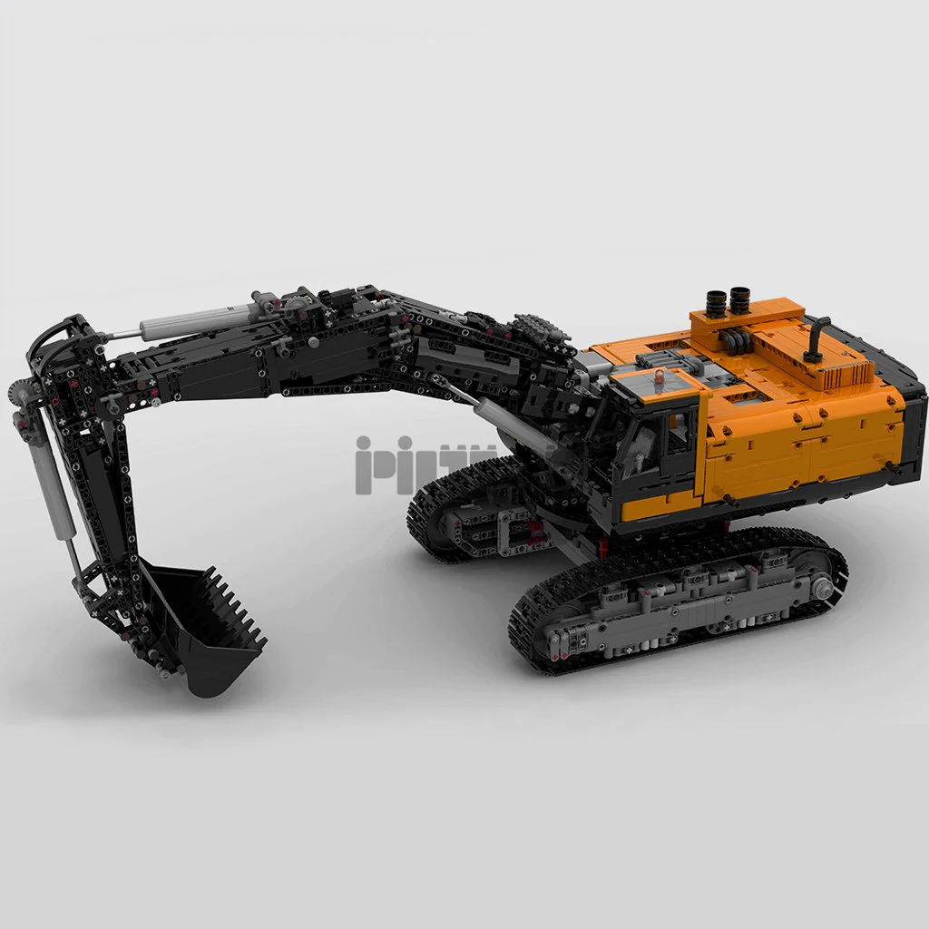 3944pcs MOC43636 Electric Remote Control Model Assembly for Excavator Engineering Vehicle - Image 21
