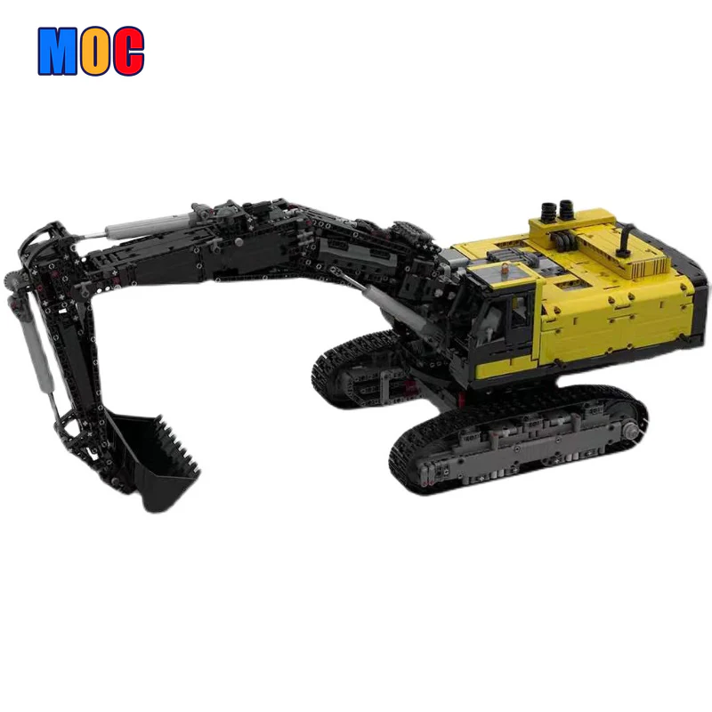 3944pcs MOC43636 Electric Remote Control Model Assembly for Excavator Engineering Vehicle - Image 3