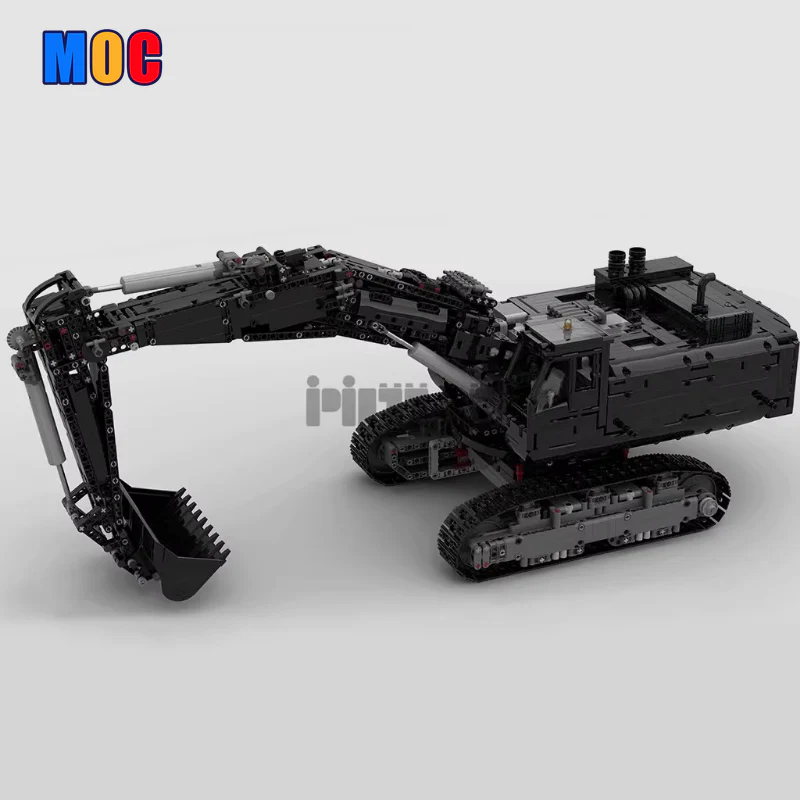 3944pcs MOC43636 Electric Remote Control Model Assembly for Excavator Engineering Vehicle - Image 4