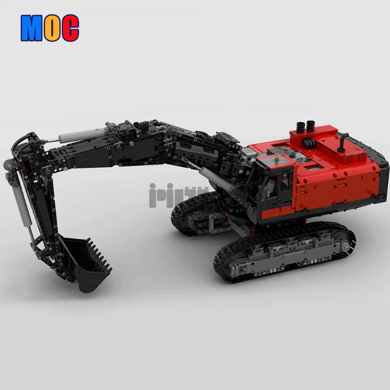 3944pcs MOC43636 Electric Remote Control Model Assembly for Excavator Engineering Vehicle - Image 5
