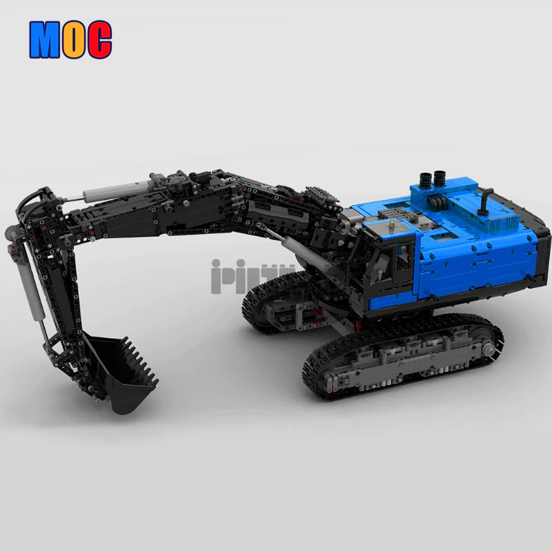3944pcs MOC43636 Electric Remote Control Model Assembly for Excavator Engineering Vehicle - Image 6