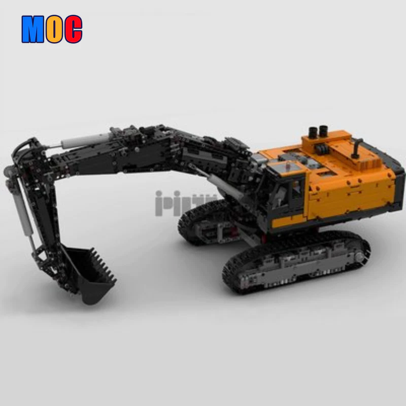 3944pcs MOC43636 Electric Remote Control Model Assembly for Excavator Engineering Vehicle - Image 8
