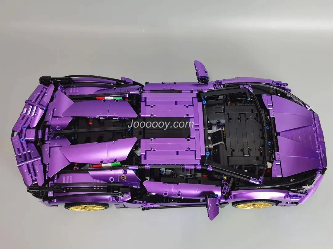 3955PCS Chrome Purple Lamborghini Sian - Image 2