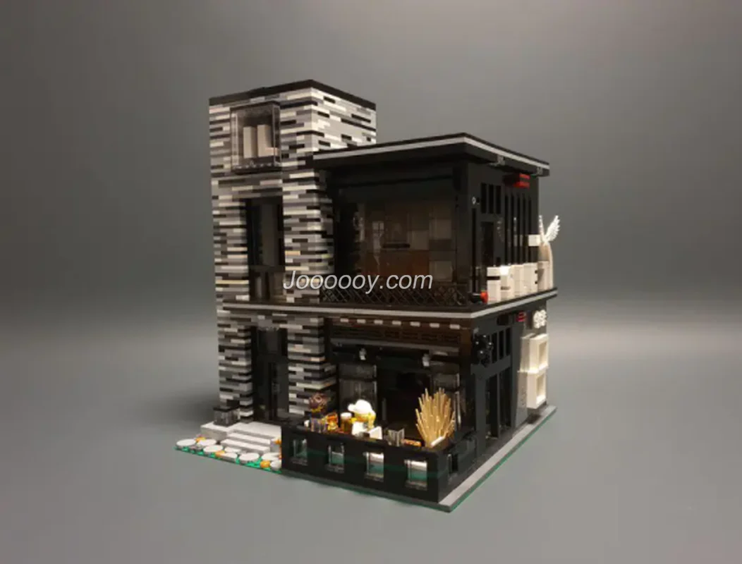 3992PCS MOULDKING 16042 The ISLET coffee bar with lights kit - Image 3