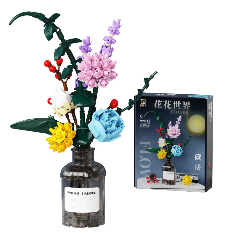 400+Pcs QIZHILE 92012 Flower Arrangement - Image 5