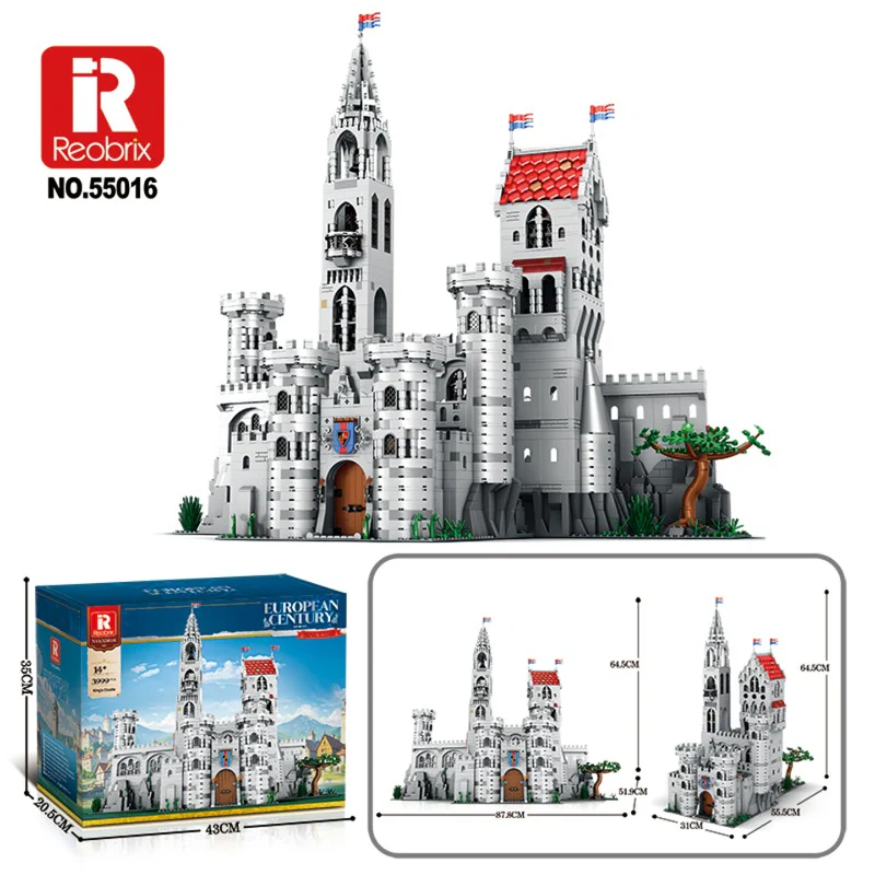 4000 pcs Reobrix 55016 King's Castle - Image 6