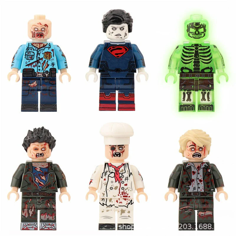 402 403 S003 Halloween Superhero Doctor Phosphorus Resident Evil Zombie Minifigures - Image 2