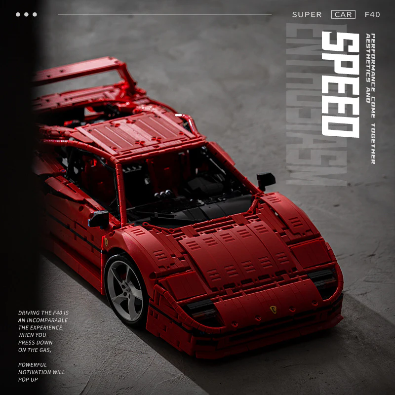 4026pcs JD017 Ferrari F40 MOC-140629 - Image 2