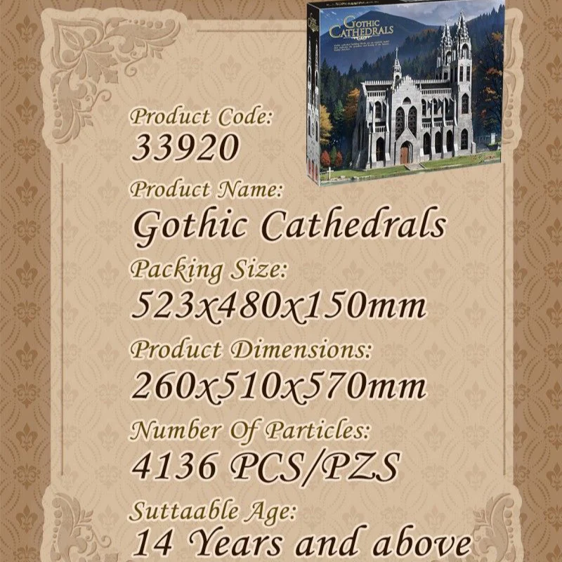 4034+PCS BK 33920 Gothic cathedral - Image 7