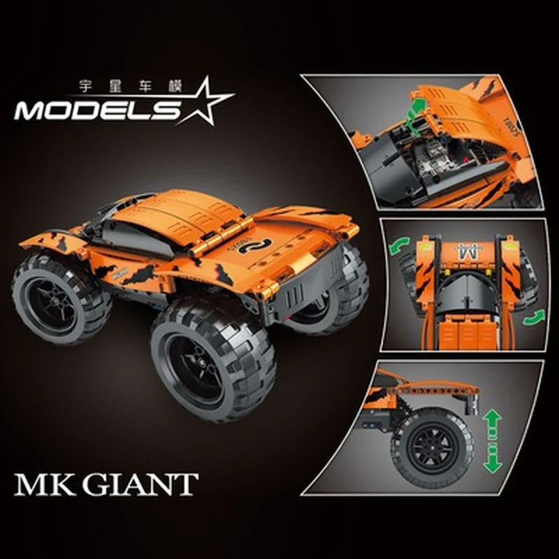 405PCS MOULDKING 18025 Big Mac High Speed Car - Image 3