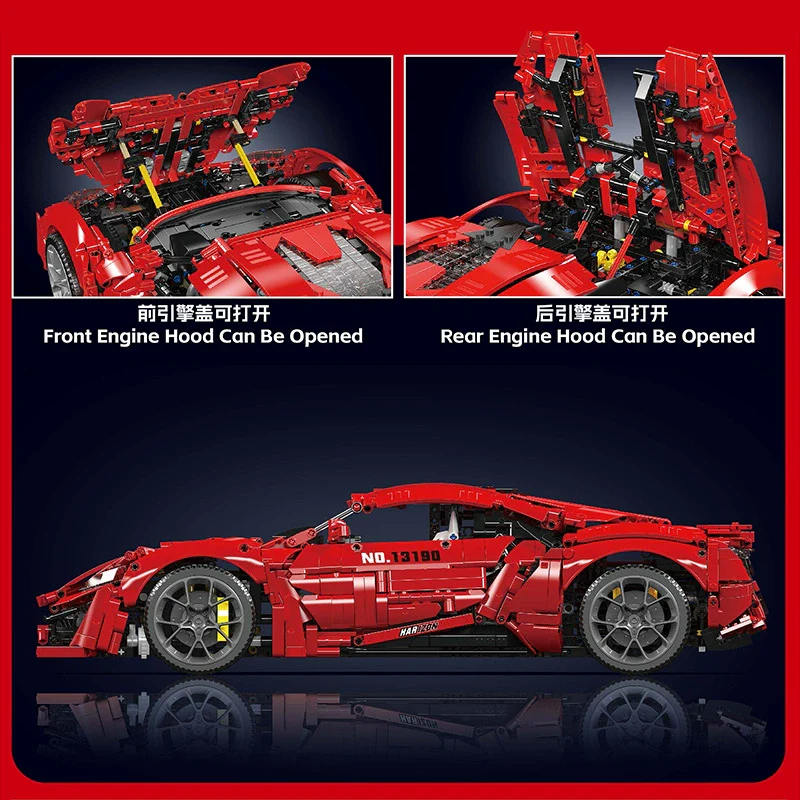 4070+pcs MouldKing 13190 Lykan Hypersport Dynamic version - Image 2