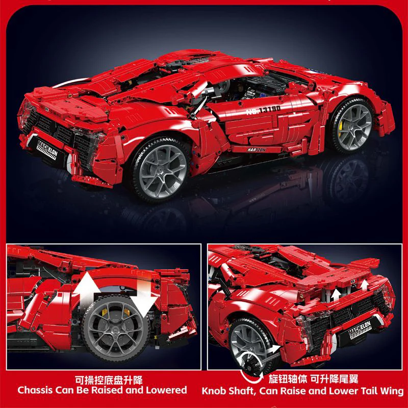 4070+pcs MouldKing 13190 Lykan Hypersport Dynamic version - Image 3