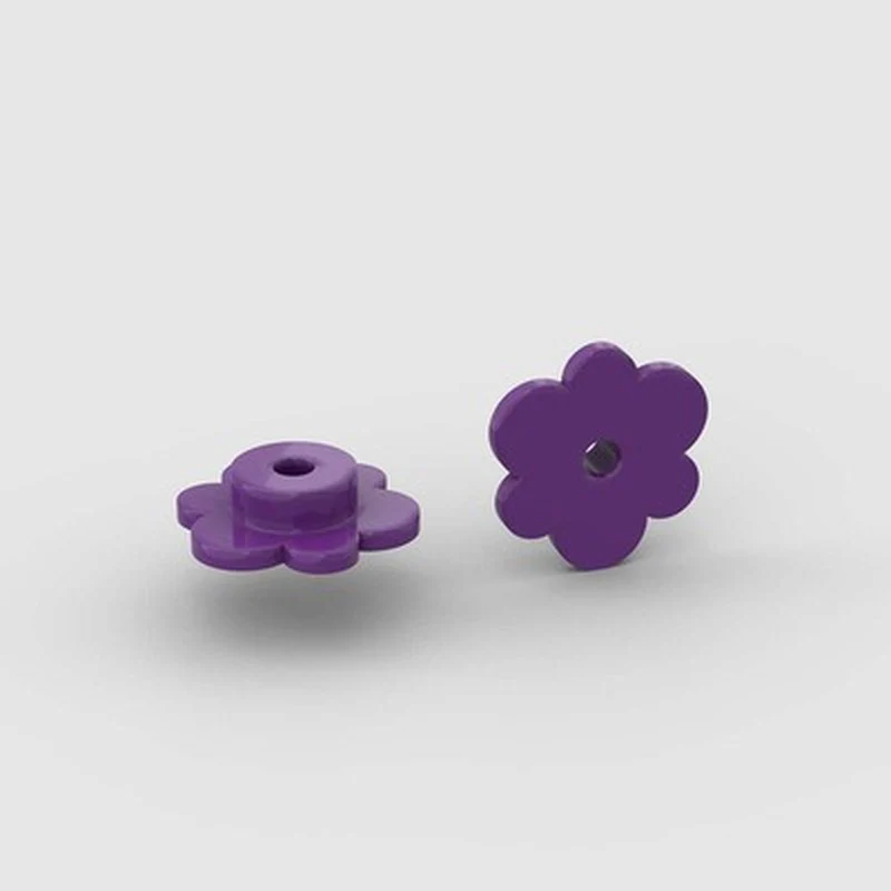 40pcs 1*1 six-peta Flower Plant MOC bricks 3742 - Image 7