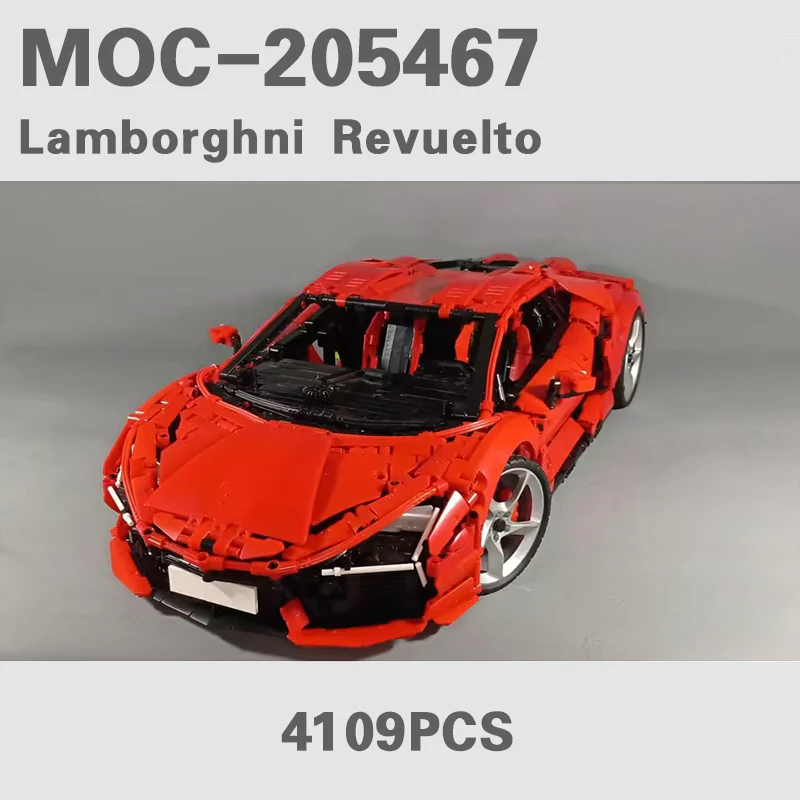 4109PCS MOC-205467 Lamborghini Revuelto 1:8 - Image 10