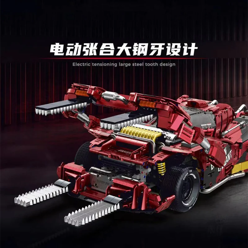 4158PCS GULY 10619 TV Let's & Go!! Brocken Gigant Sports Car - Image 4