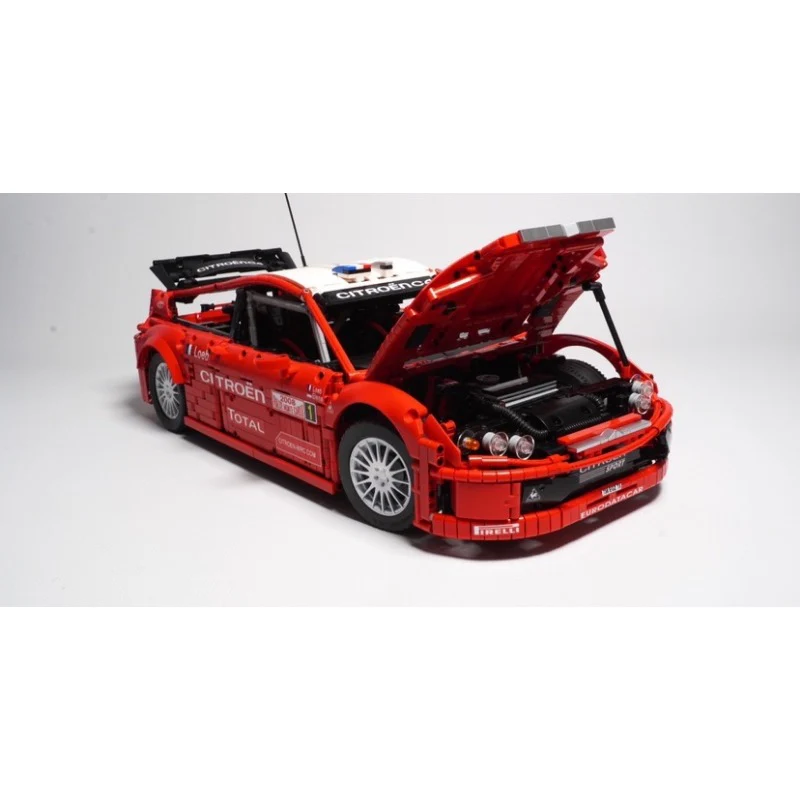 4189pcs MOC-92925 Citroen C4 WRC 2008 Monte Carlo 1:8 Scale Sebastien Loeb - Image 5