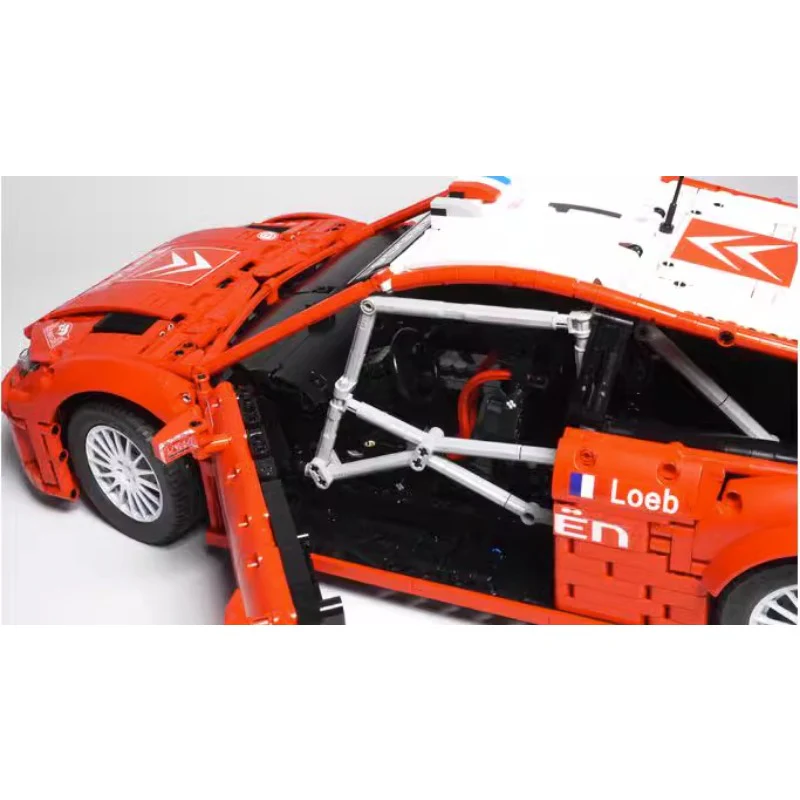 4189pcs MOC-92925 Citroen C4 WRC 2008 Monte Carlo 1:8 Scale Sebastien Loeb - Image 6