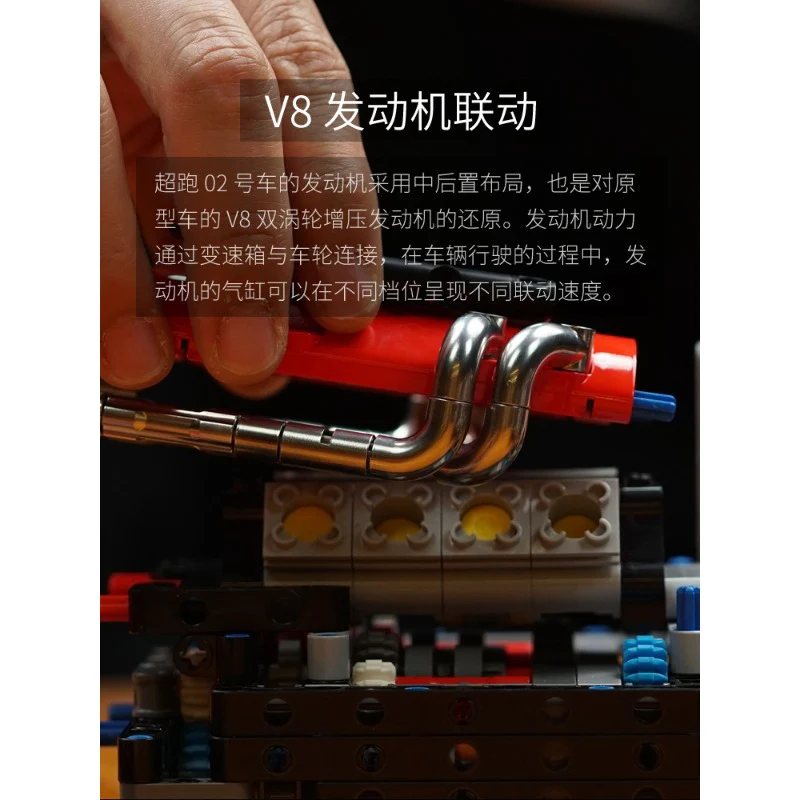 4200+pcs Lao Liang MOC - Supercar No. 02 1:8 static version - Image 8