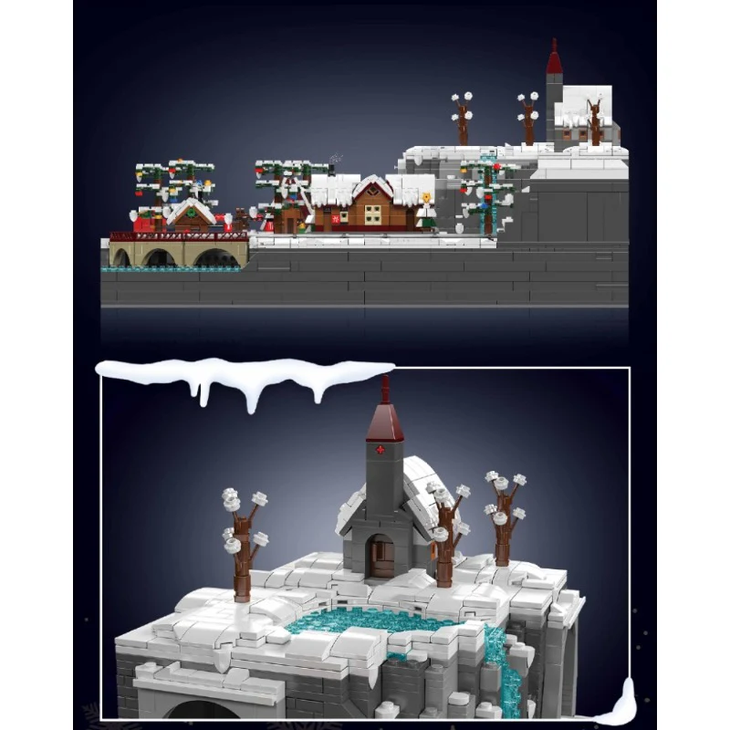 4232 PCS Mouldking 12029 Christmas Train Paradise (Dynamic Version) - Image 3