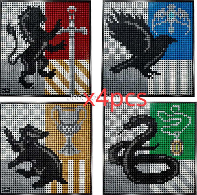 4249PCS 8902 Harry Potter Hogwarts Crests - Image 4