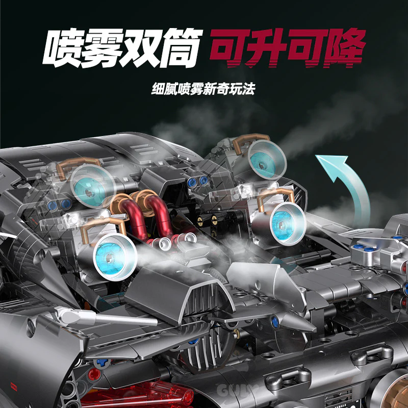 4306PCS GULY 10629 Porsche 918 Sports Car model 1:8 - Image 3