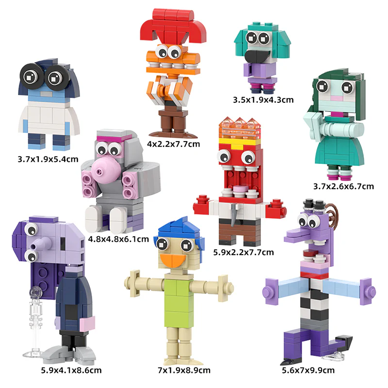 432PCS MOC Inside Out(Joy,Sadness,Anger,Fear,Disgust,Anxiety,embarrassment,envy,ennui) - Image 2