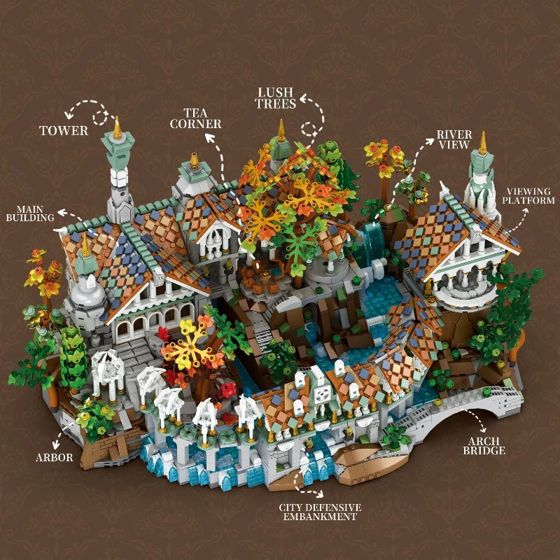 4406pcs Reobrix 55015 Rivendell - Image 4