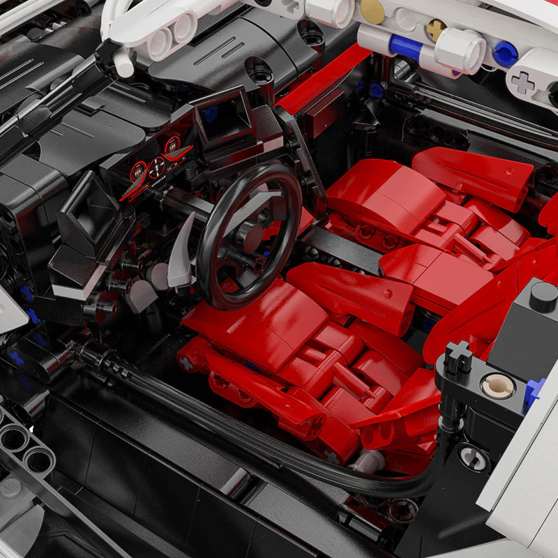 4449pcs Cada C61053 Helios Supercar Apollo IE 1:8（Dynamic version） - Image 4