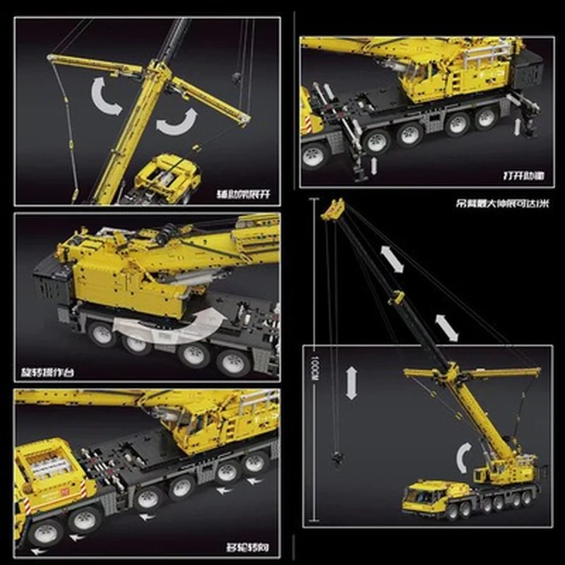4460PCS MOULDKING 17013 Grove GMK Crane - Image 3