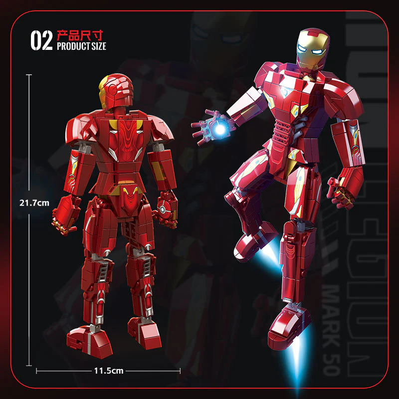 446pcs RENZAIMA 789 Iron Legion Mark 50 - Image 3