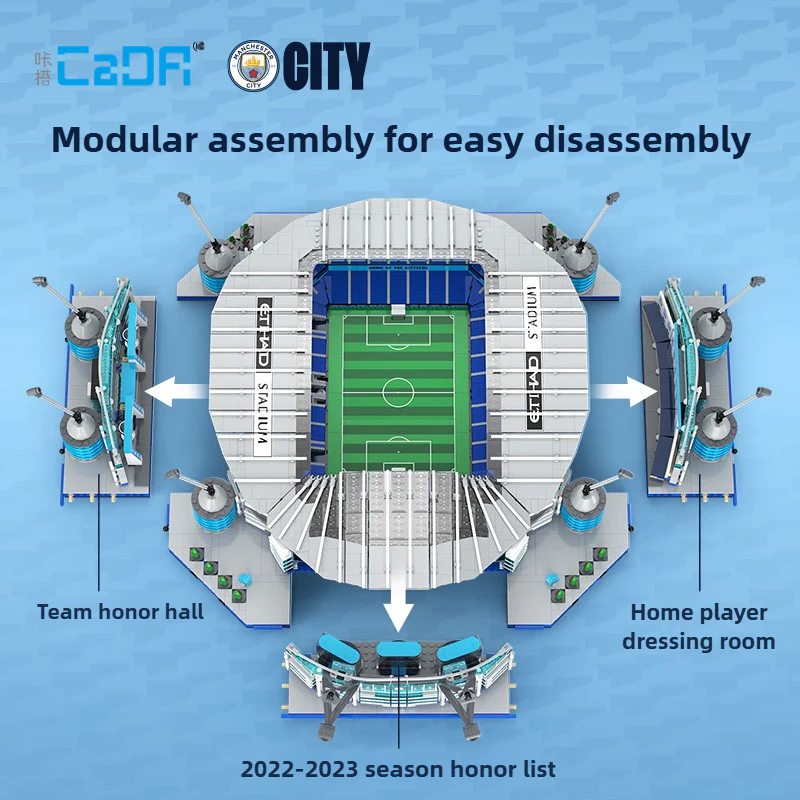 4473pcs CaDA C66022 Manchester City Football Club Etihad Stadium - Image 5