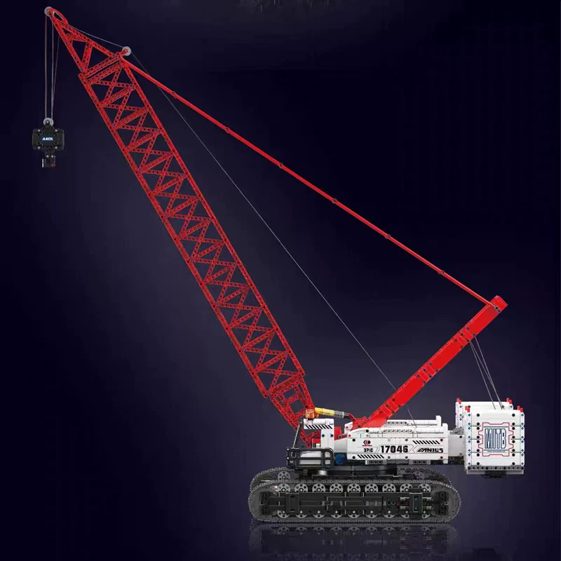 4494pcs Mouldking 17046 Wacker 16000 crawler crane dynamic version - Image 2