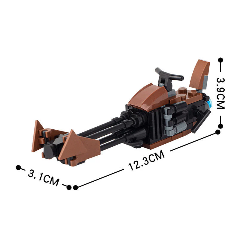 45+PCS MOC2009-A MOC2025 614-AvA Scout Trooper Speeder Bike The Mandalorian Flying Bike Tusken Raider Compatible Minifigure - Image 13