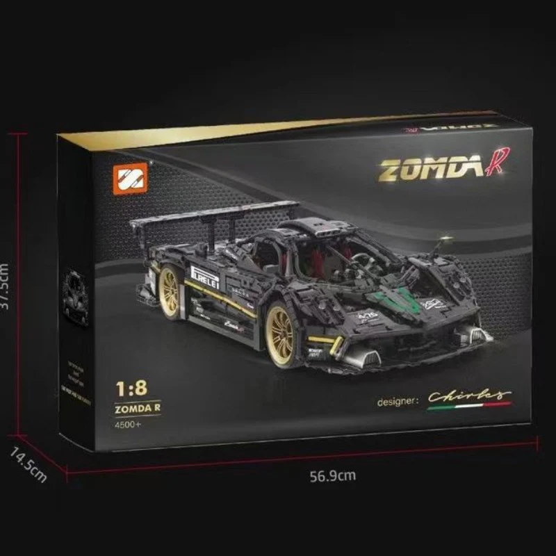 4500pcs X220907 pagani zonda r 1:8 static version - Image 4