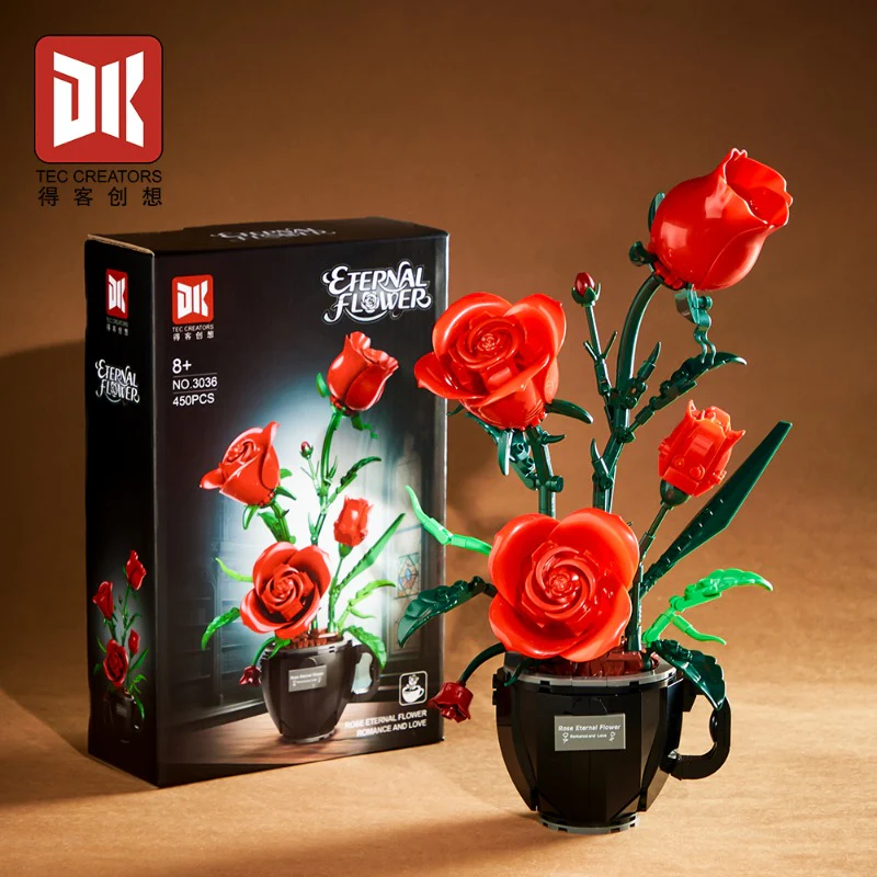 450pcs DK 3036 Coffee Cup Rose - Image 2