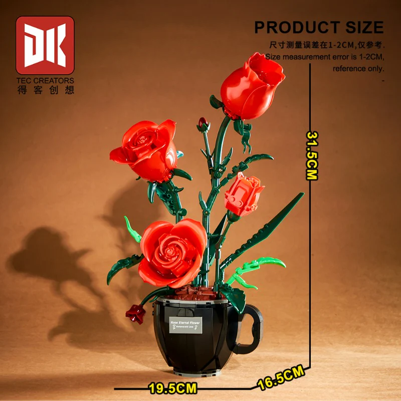 450pcs DK 3036 Coffee Cup Rose - Image 3