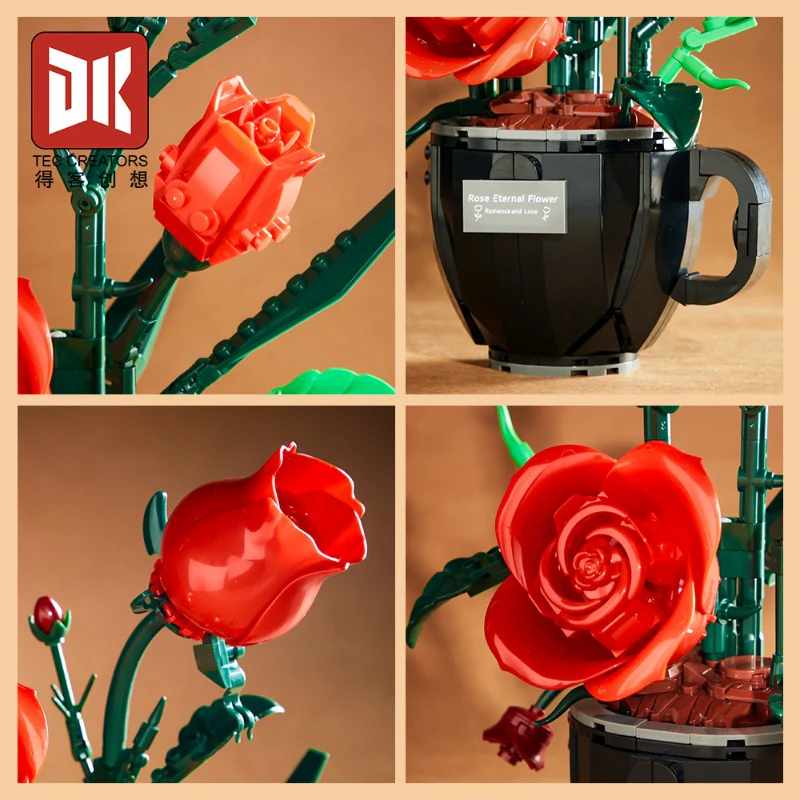450pcs DK 3036 Coffee Cup Rose - Image 4