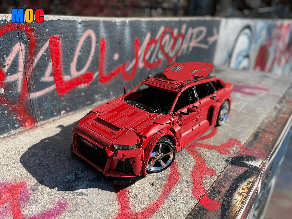 4549PCS MOC-150275 Audi Avant RS6 (Excluding Chrome Parts and Stickers) - Image 2
