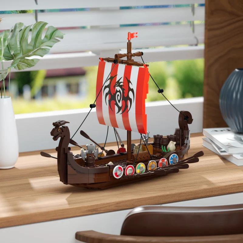 454pcs MOC-58275 Viking Longship - Image 2