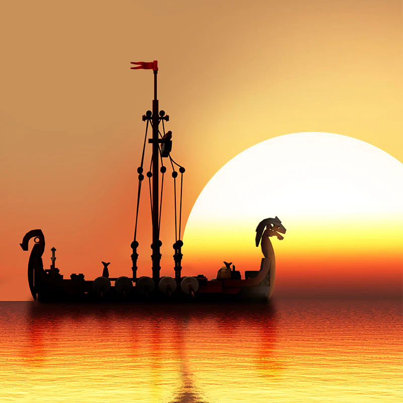 454pcs MOC-58275 Viking Longship - Image 5