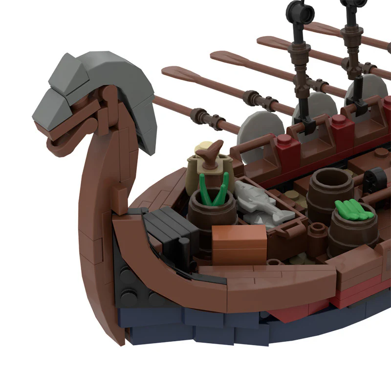 454pcs MOC-58275 Viking Longship - Image 6